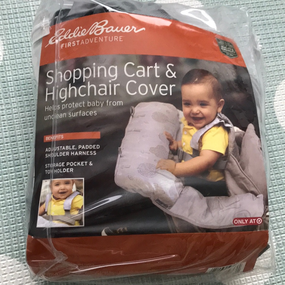 Eddie Bauer shopping cart & high chair cover